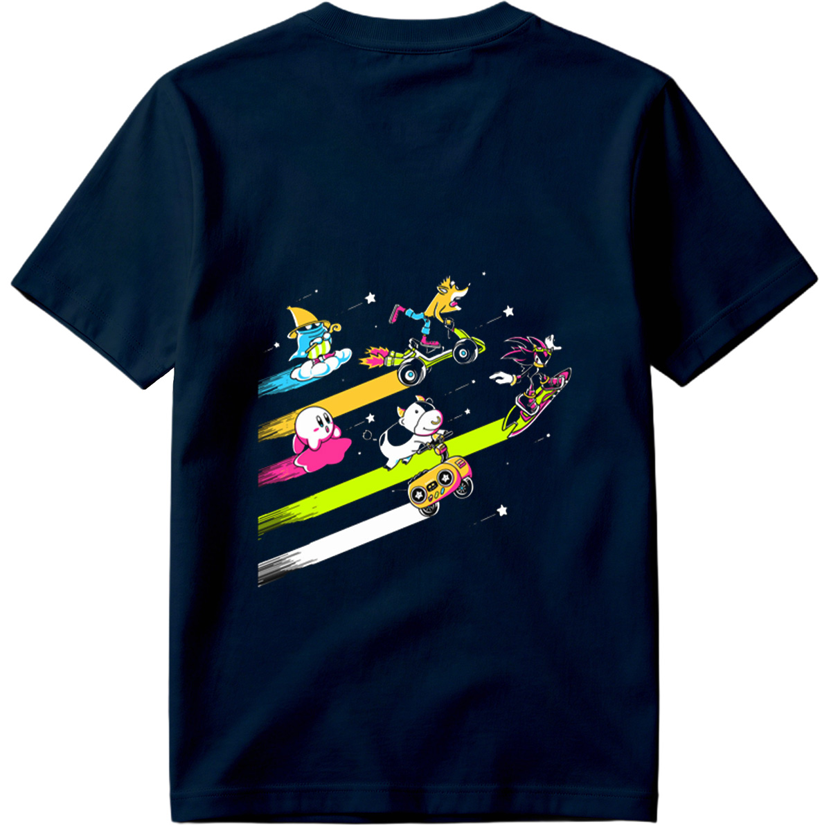 Sonic, Kirby, and Friends Racing Through Space - Tee