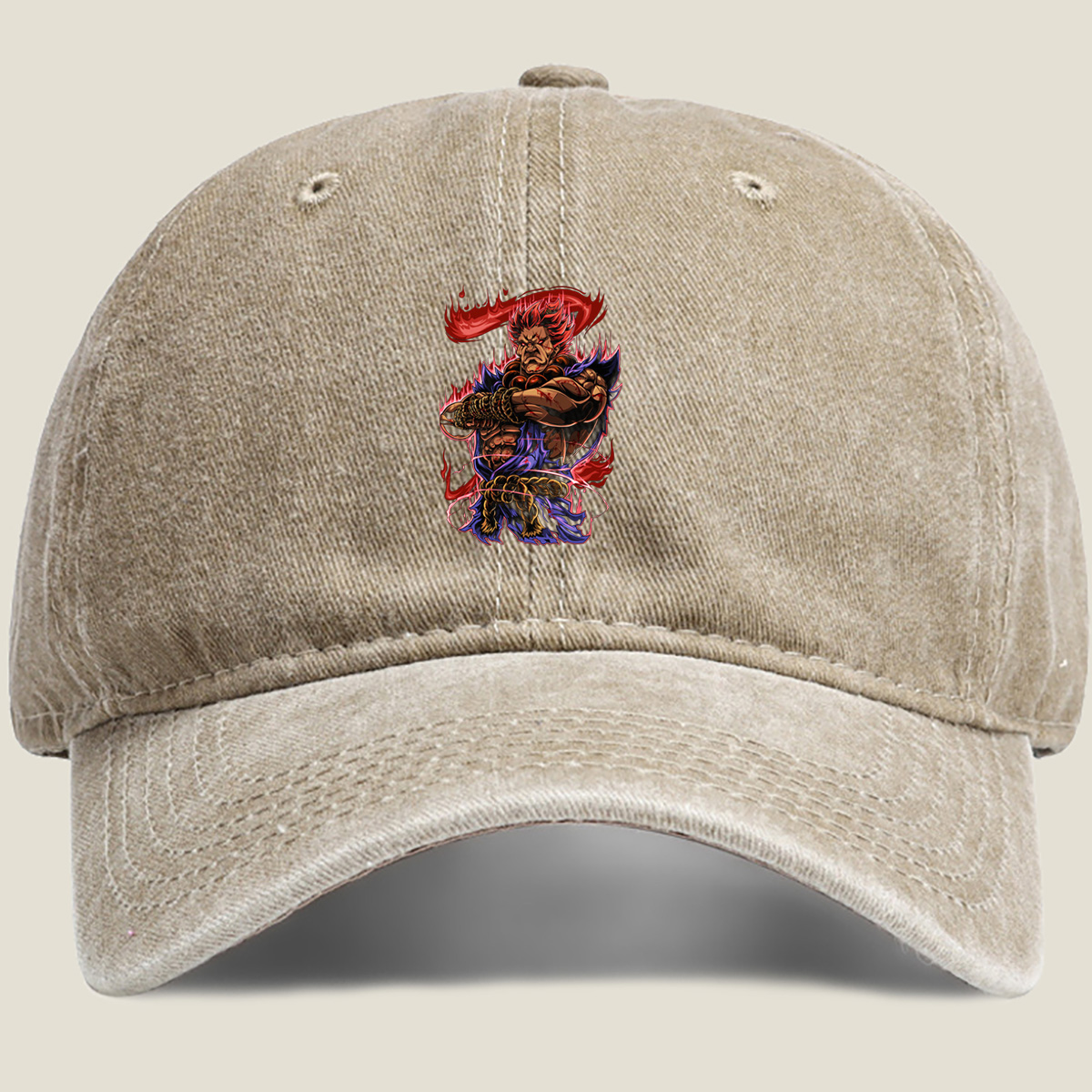 Street Fighter - Akuma - Washed Denim - Baseball Cap