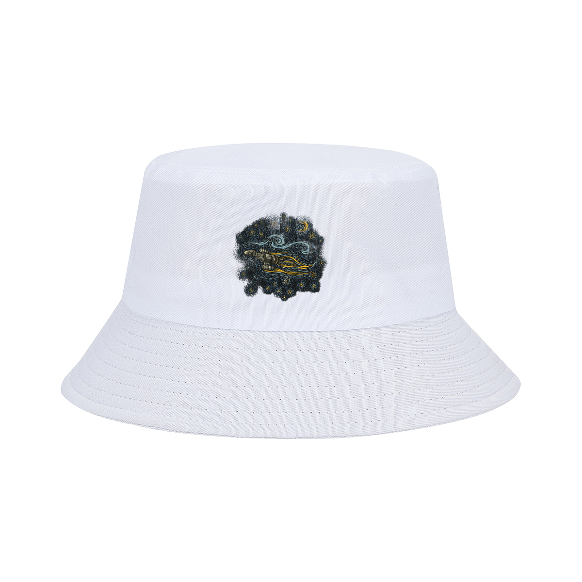 Cyberpunk Hand in Starry Night - Fisherman's Hat