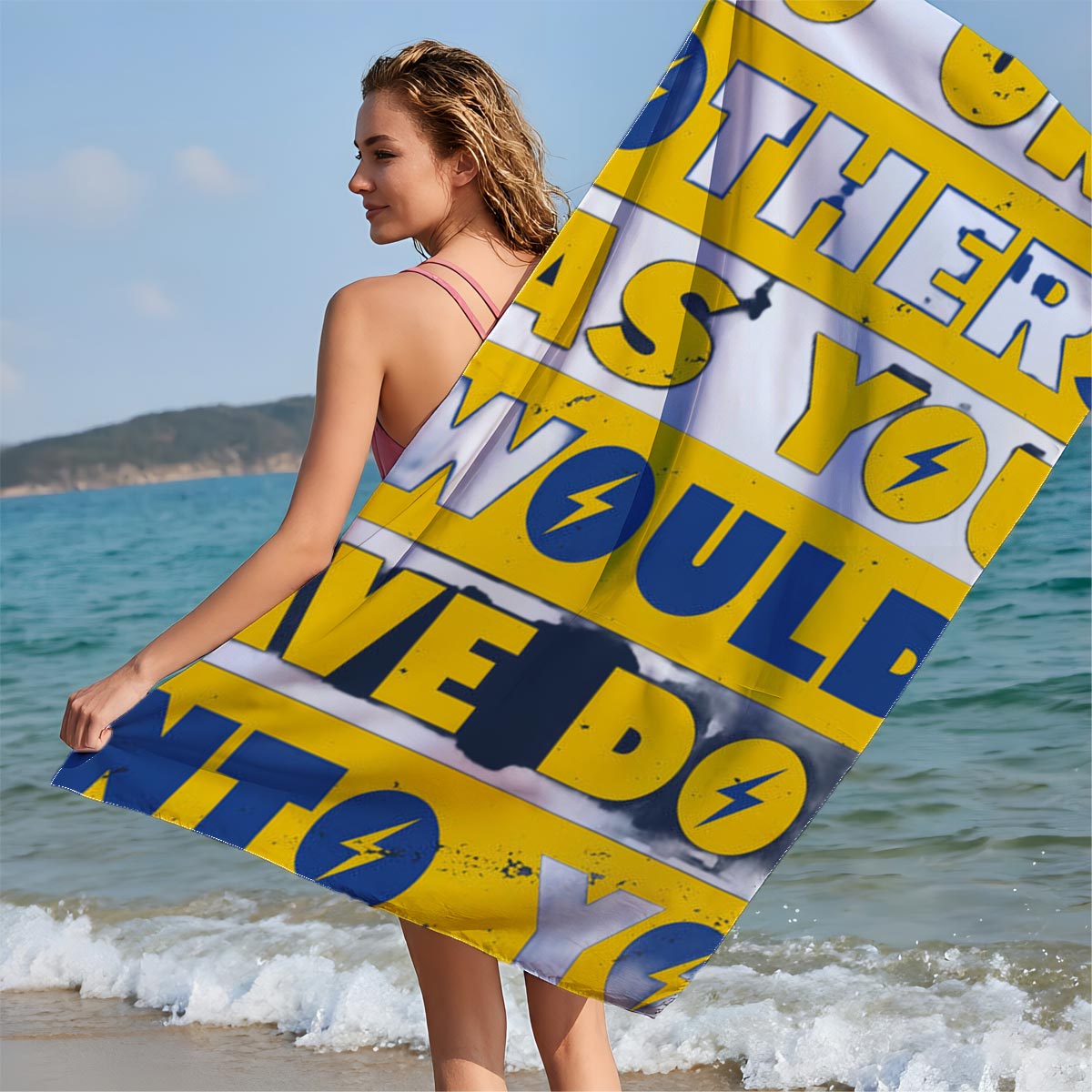 Do Unto Others As You Would Have Done Unto You - Beach towels