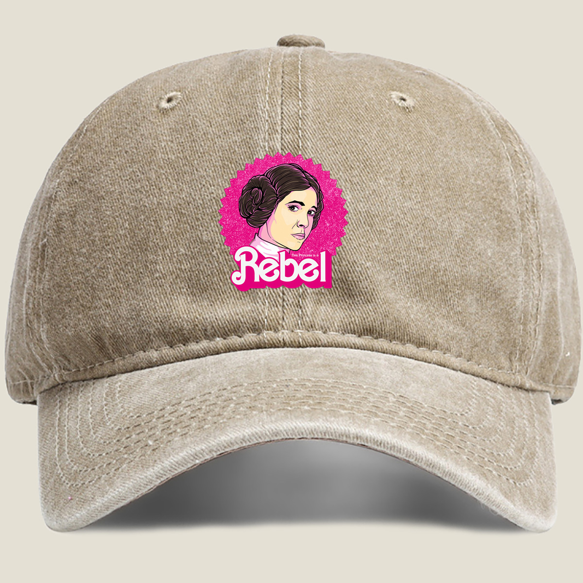Princess Leia Rebel - Washed Denim - Baseball Cap