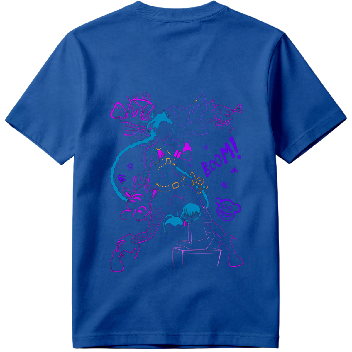 Doraemon and Friends in Neon Chaos: Boom! - Tee