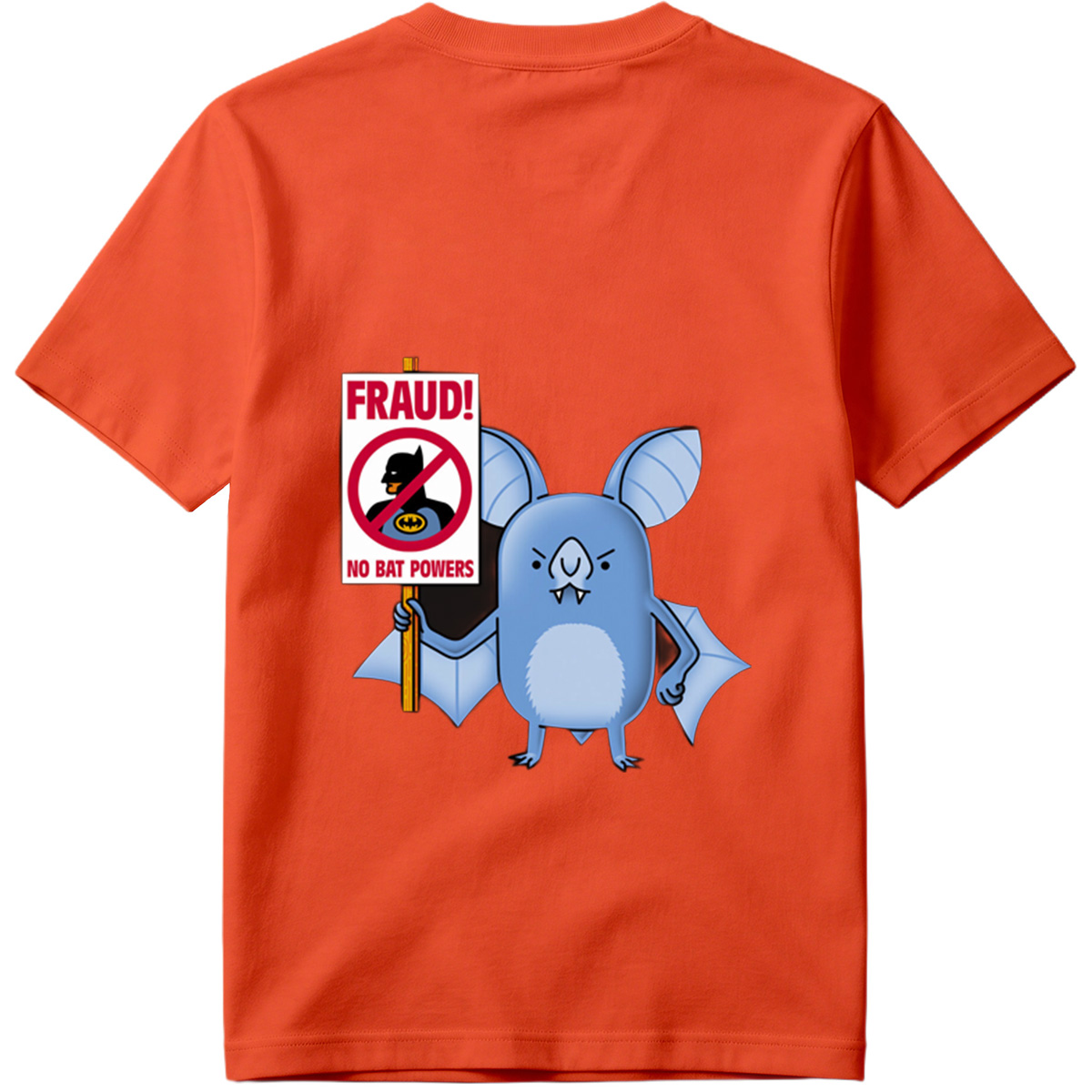 Batman and Bat Creature Protest Fraud - Tee