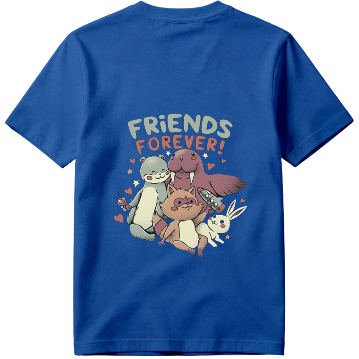 Friends Forever: Otter, Walrus, Cat, and Rabbit - Tee