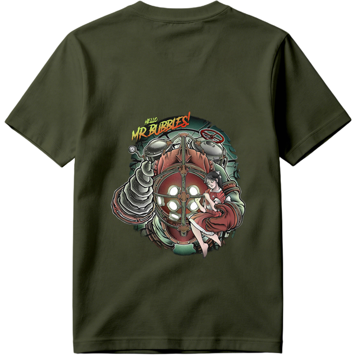 Hello Mr. Bubbles! - Steam Punk Submarine Adventure - Tee