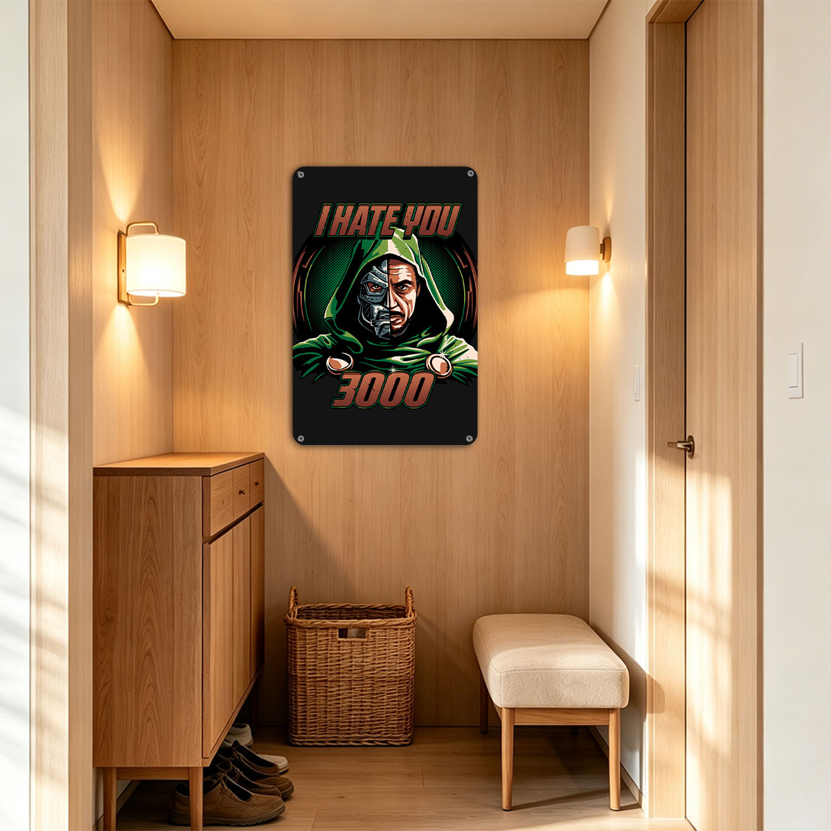I Hate You 3000: Doctor Doom and Tony Stark Fusion - painting