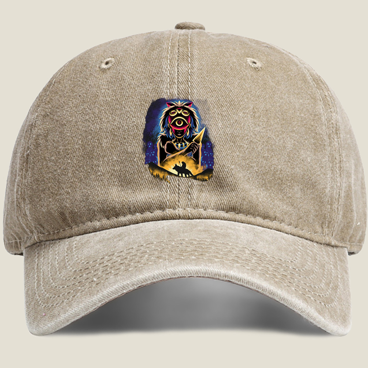 The Legend of Zelda: Mipha and the Wolf Rider - Washed Denim - Baseball Cap