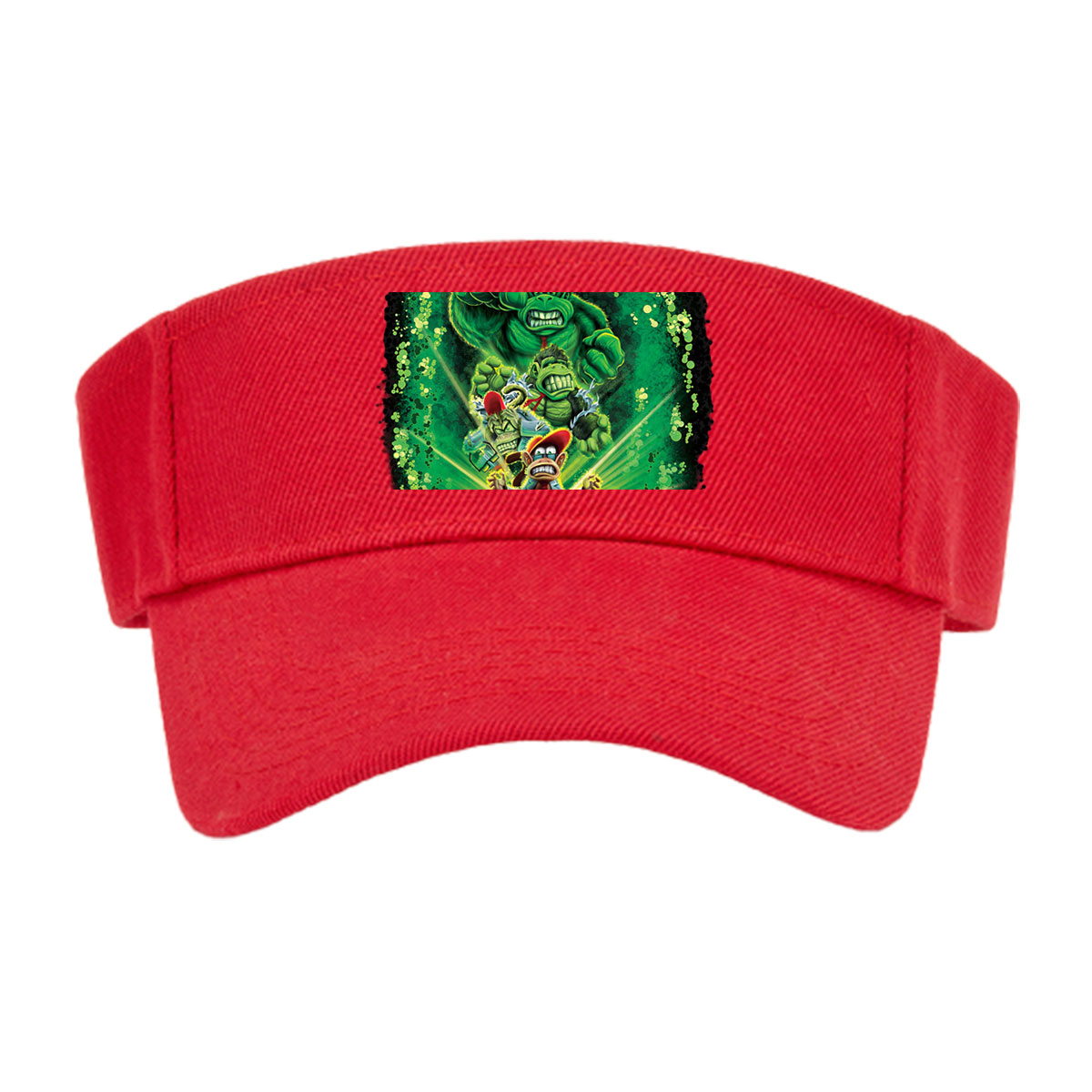 Donkey Kong, Diddy Kong, and King K. Rool in a dynamic green energy burst -  Visor cap