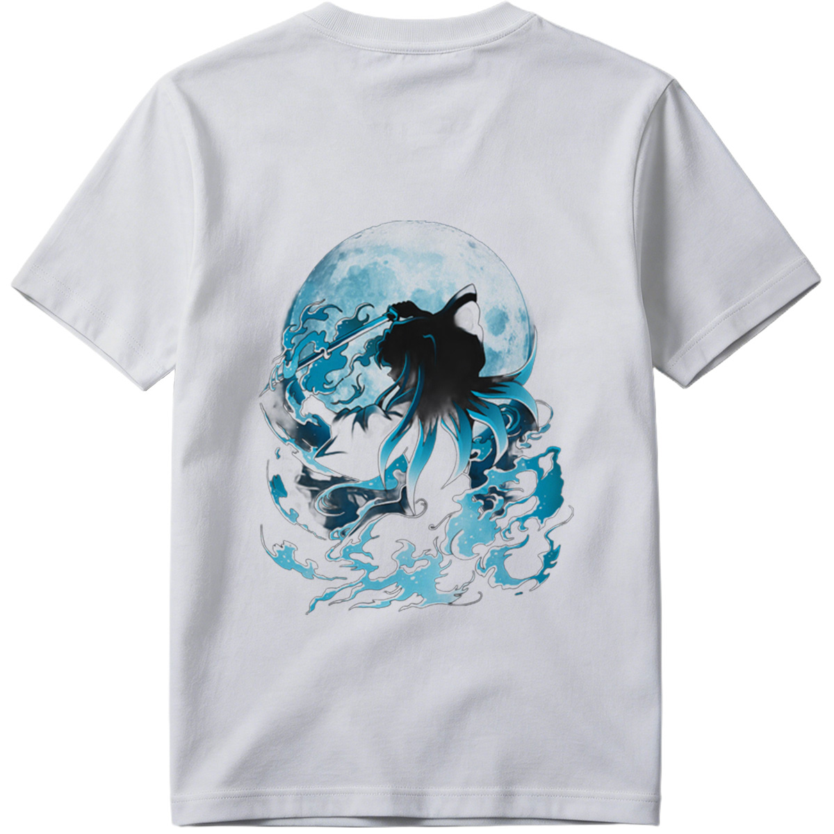 Samurai Warrior Under Full Moon - Tee