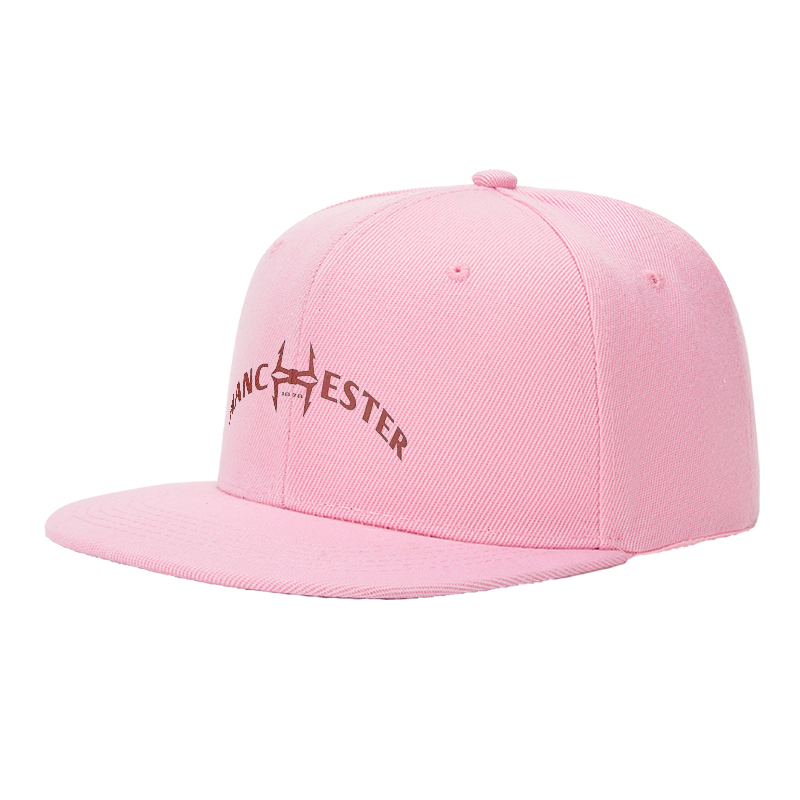 Flat Brim Baseball Cap Manchester 1978 Devil Logo Streetwear Underground Skate Style for Basketball Court Skate Park Hip Hop Artists and Urban Explorers