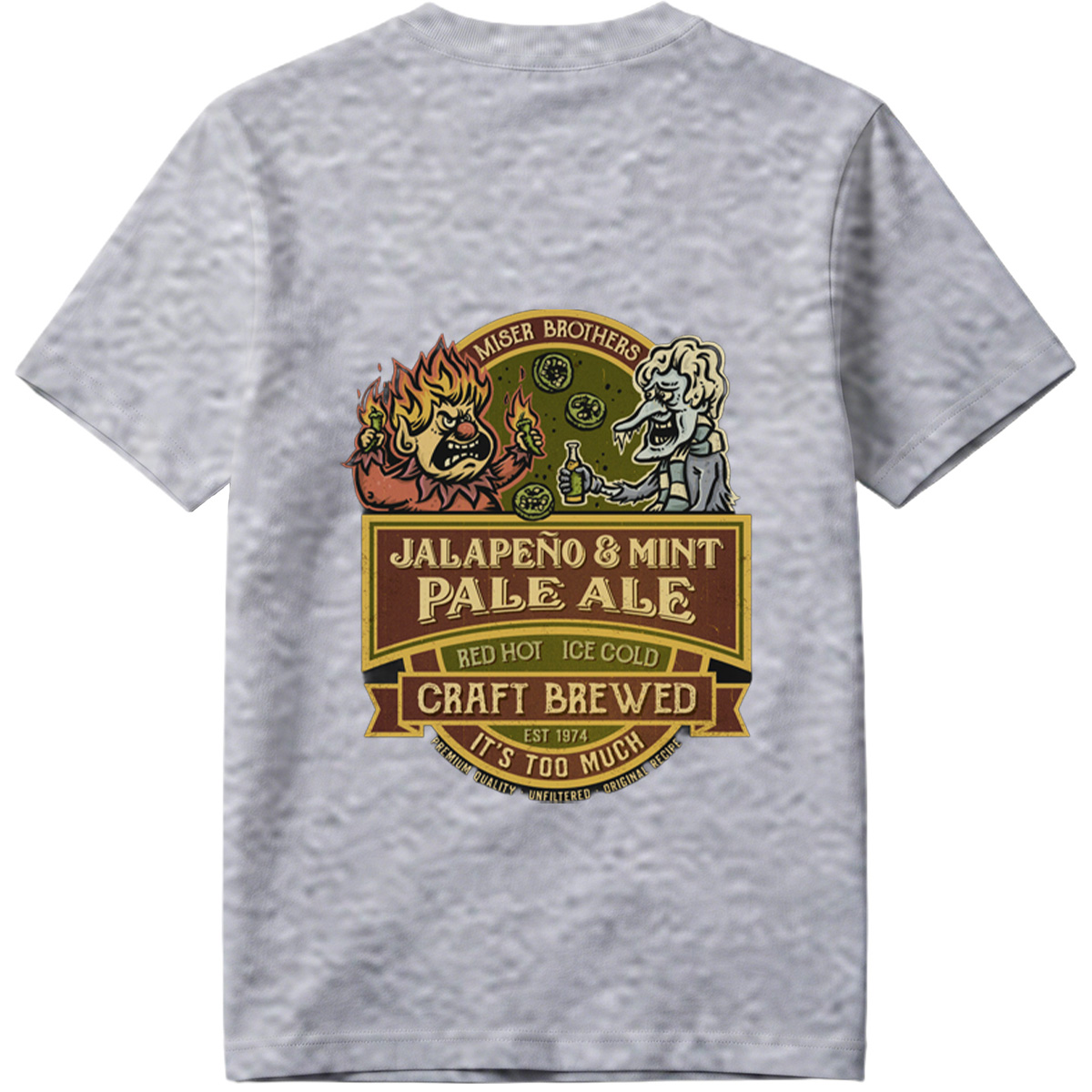 Miser Brothers Jalapeno & Mint Pale Ale Craft Brewed - Tee