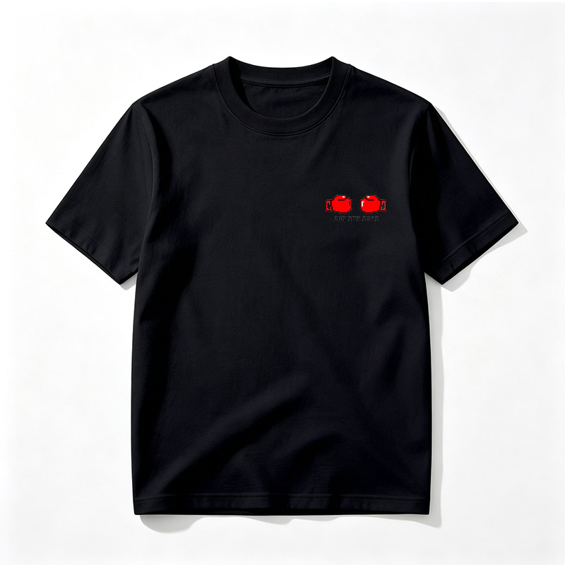 Red Pixel Teapot Pair with Code 0073735963 - Tee