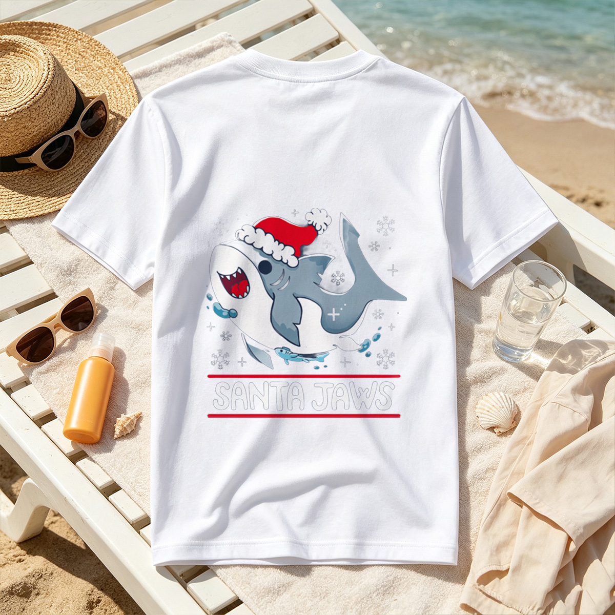 Santa Jaws - Tee