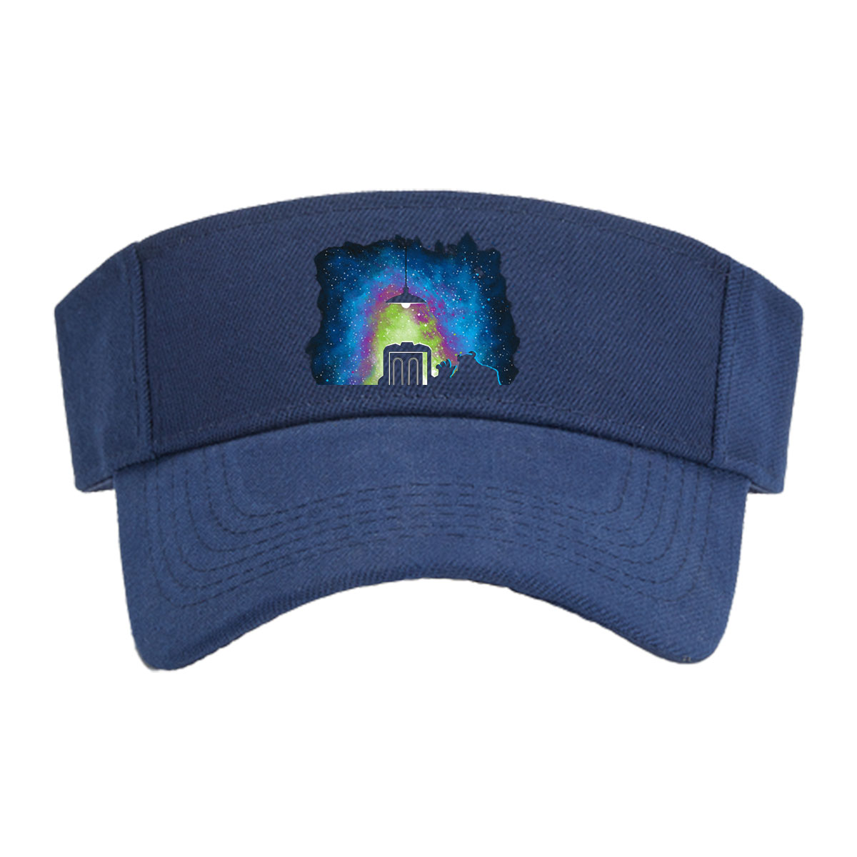 Doctor Who: The TARDIS Door Opens to a Cosmic Sky -  Visor cap