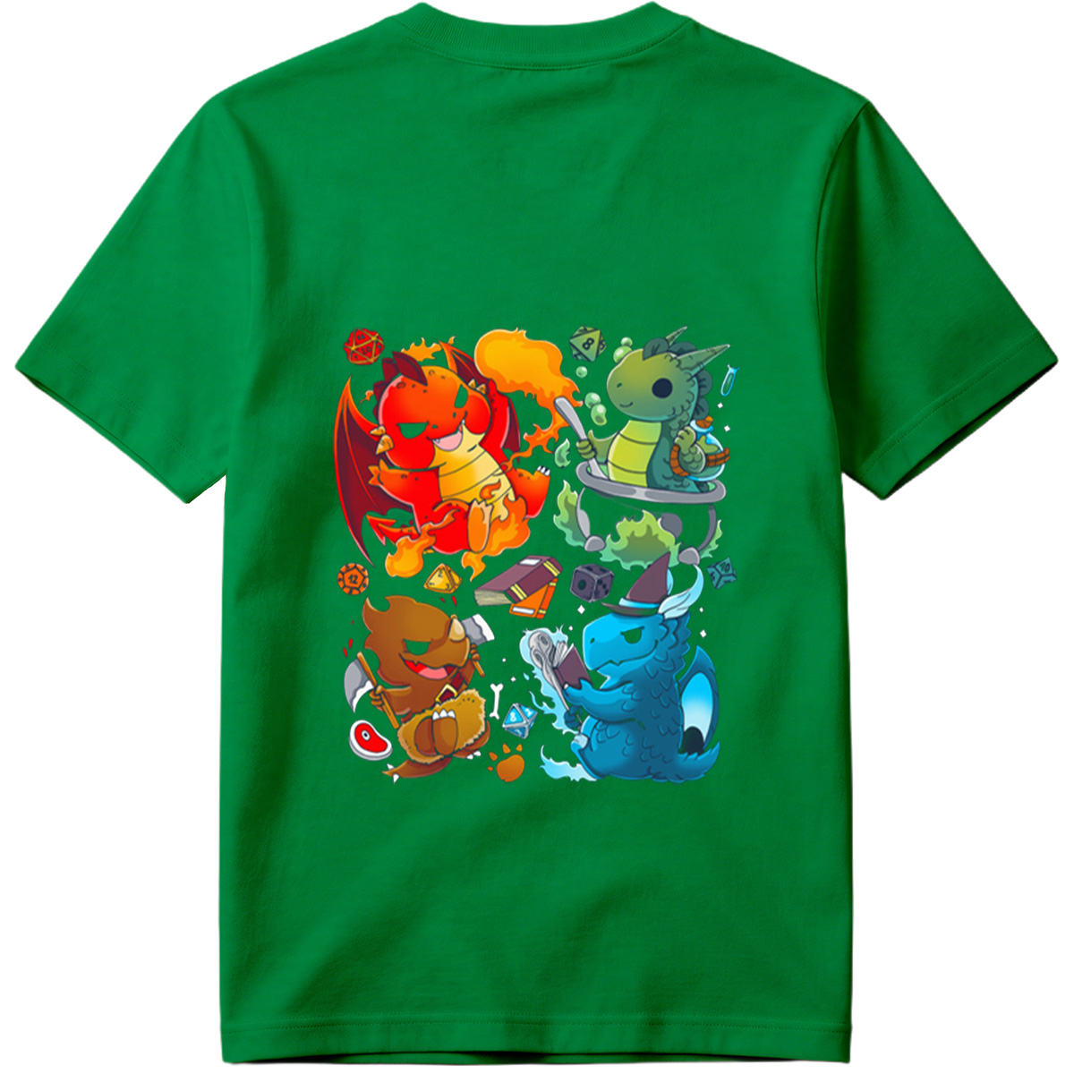 Dragon Quest: Fire, Nature, Earth, and Water Elements - Tee