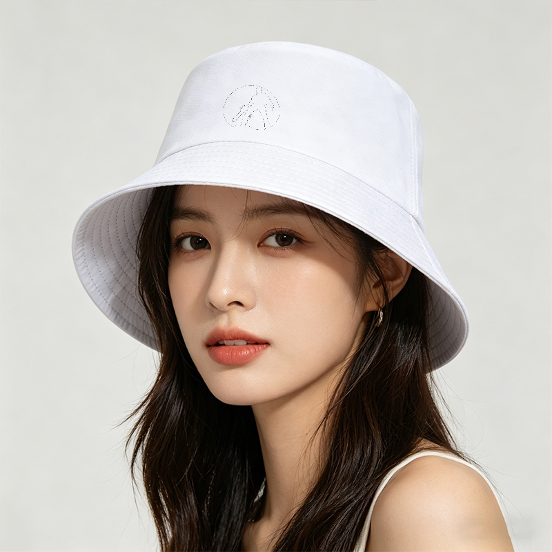 Unisex Bucket Hat with Chainsaw Silhouette Print - Classic Cotton Fisherman Hat for Outdoor Activities, Camping, Hiking, and Casual Wear - Perfect for Adults Who Love Adventure and Street Style