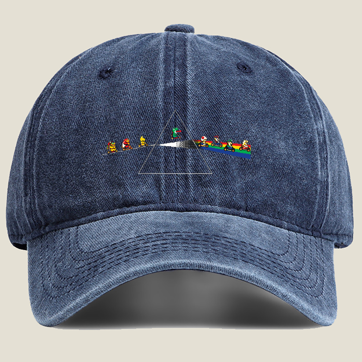 Mario Kart: The Dark Side of the Prism - Washed Denim - Baseball Cap