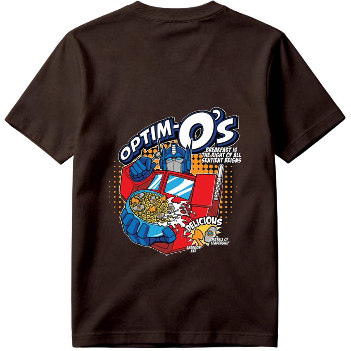 Optim-O's: Transformers Breakfast Cereal Featuring Optimus Prime - Tee