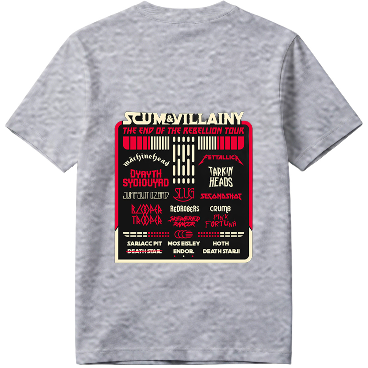 Scum & Villainy: The End of the Rebellion Tour – Star Wars Inspired Band Lineup - Tee