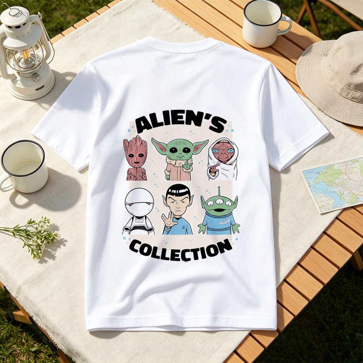 Alien's Collection: Groot, Yoda, Jabba, White Walker, Spock, and Alien - Tee
