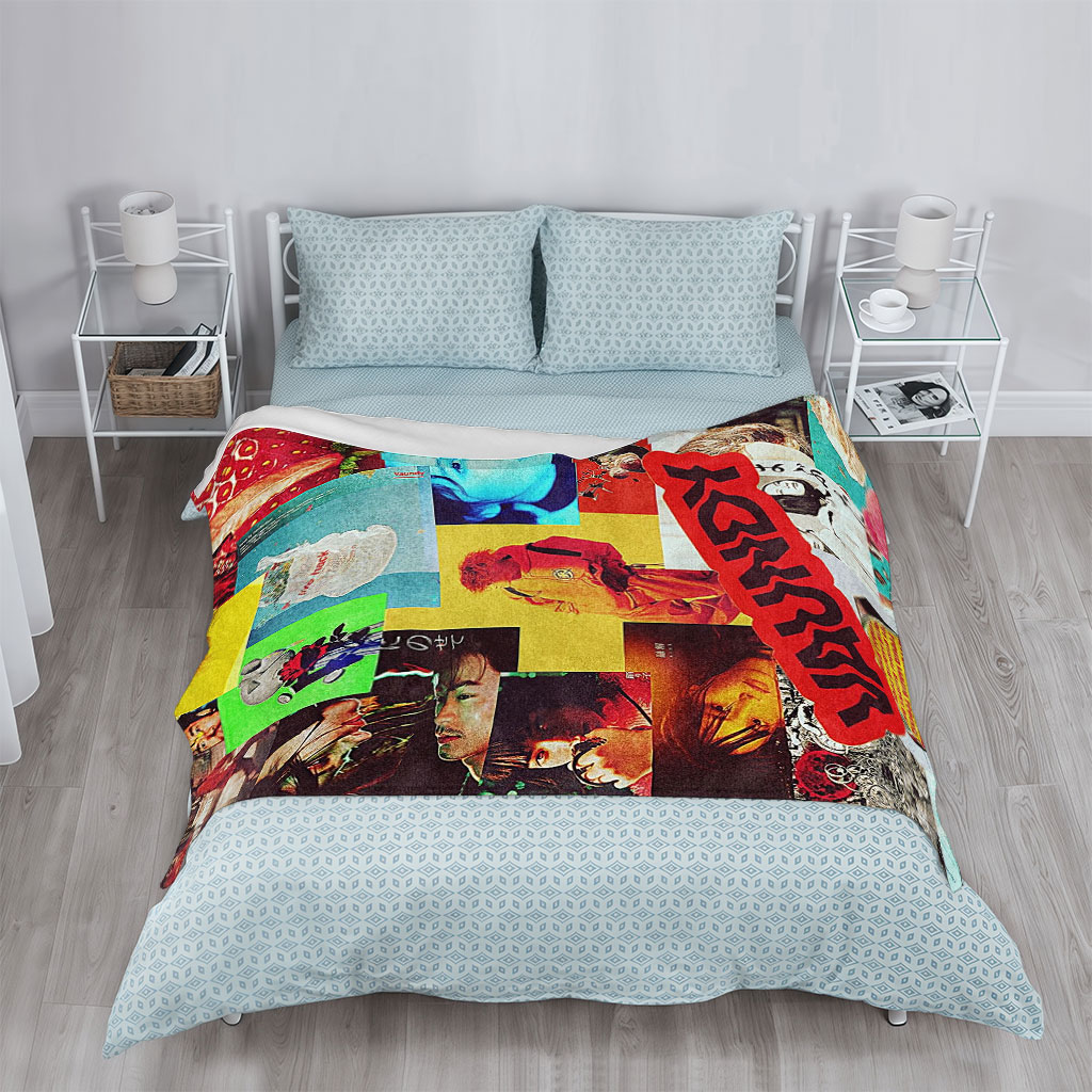 Vaundy Music Video Collage Featuring Colorful Artwork and Pop Culture Imagery - Blankets