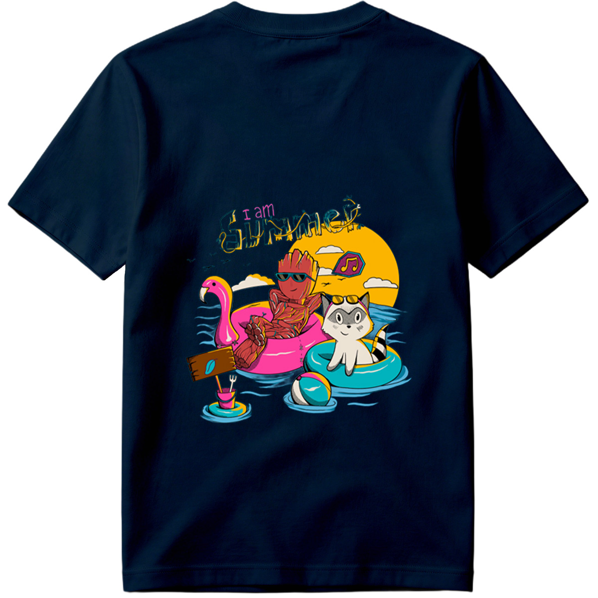Guardians of the Galaxy: Groot and Rocket Summer Vibes - Tee