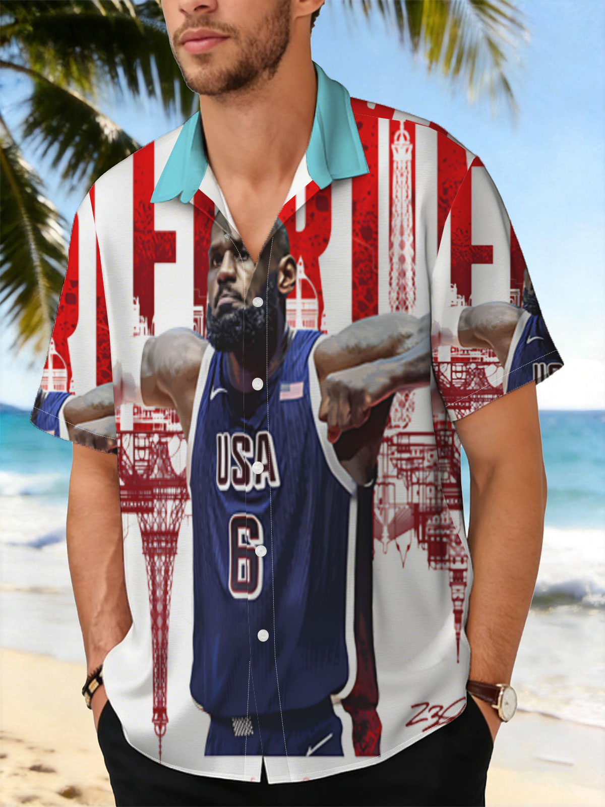 LeBron James USA Basketball 2024 Paris Olympics -  Shirt
