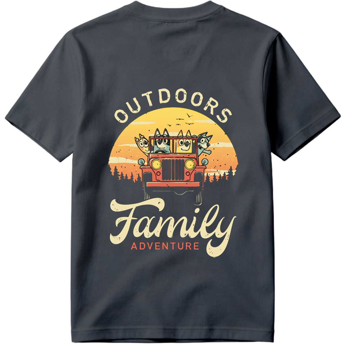 Bluey Family Outdoors Adventure - Tee