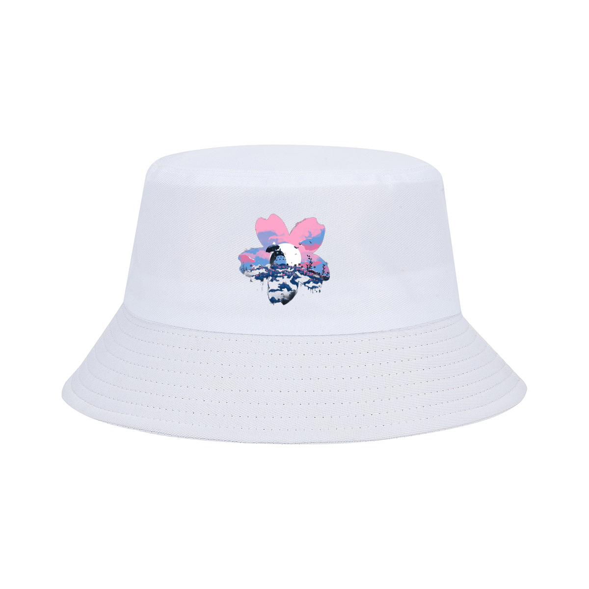Totoro Under Cherry Blossom Moon - Fisherman's Hat