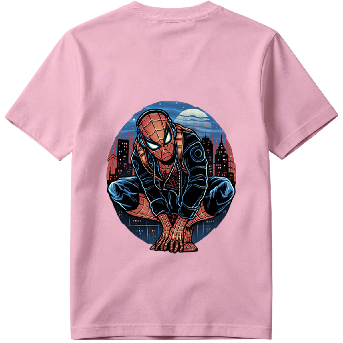 Spider-Man in Urban Night Scene - Tee