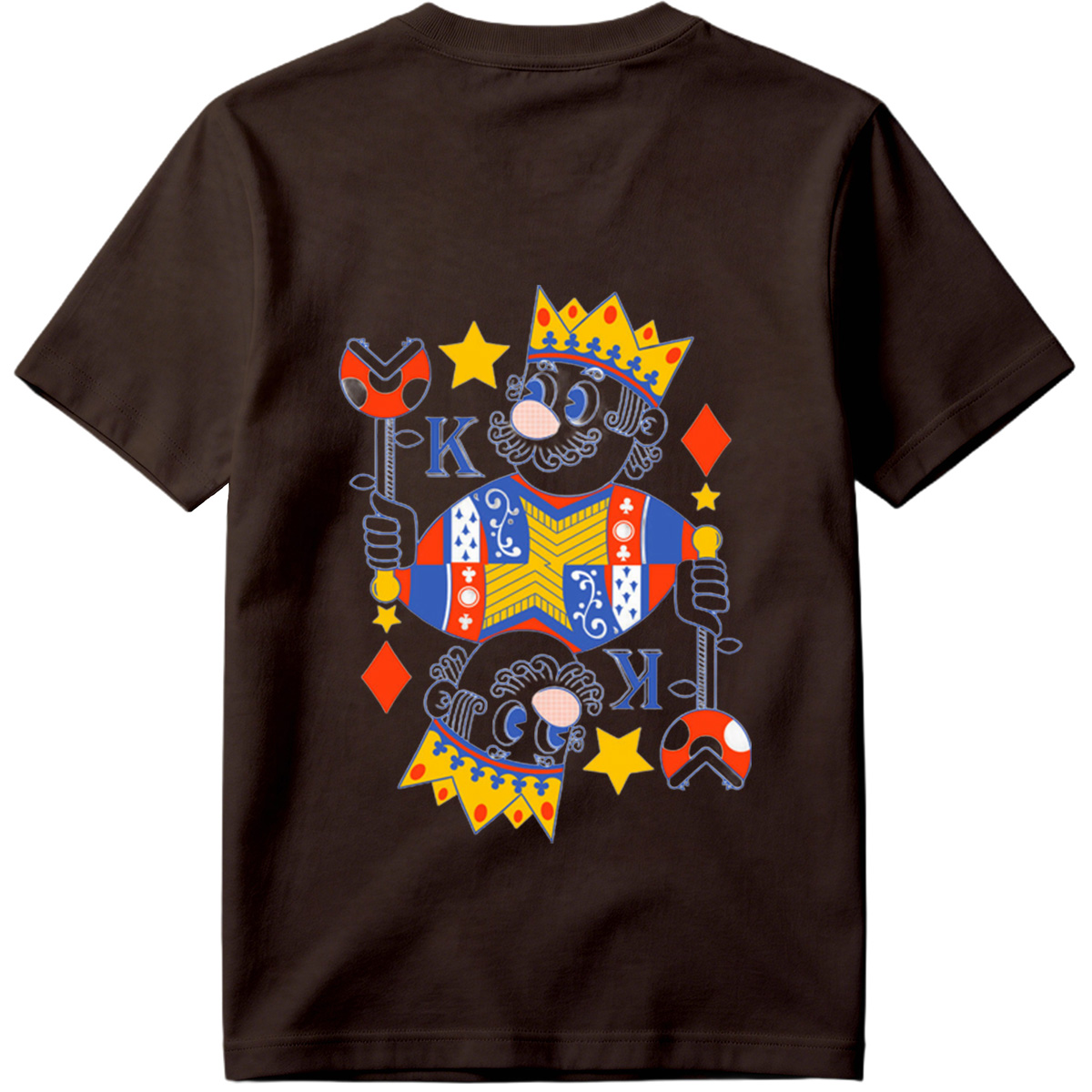 King of Diamonds Playing Card Character - Tee