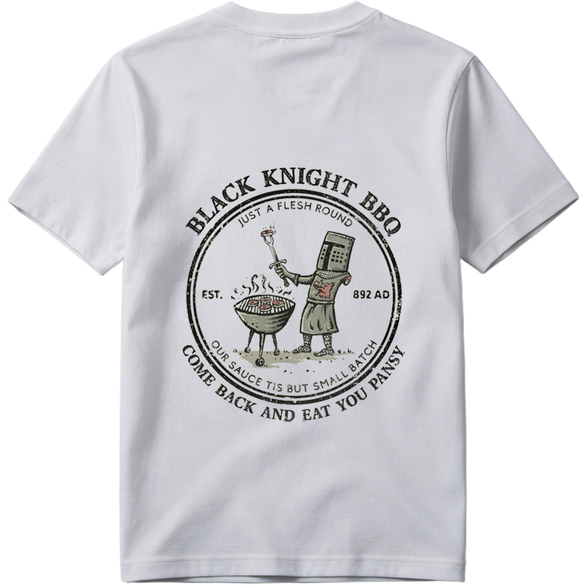 Black Knight BBQ: Just a Flesh Round - Tee