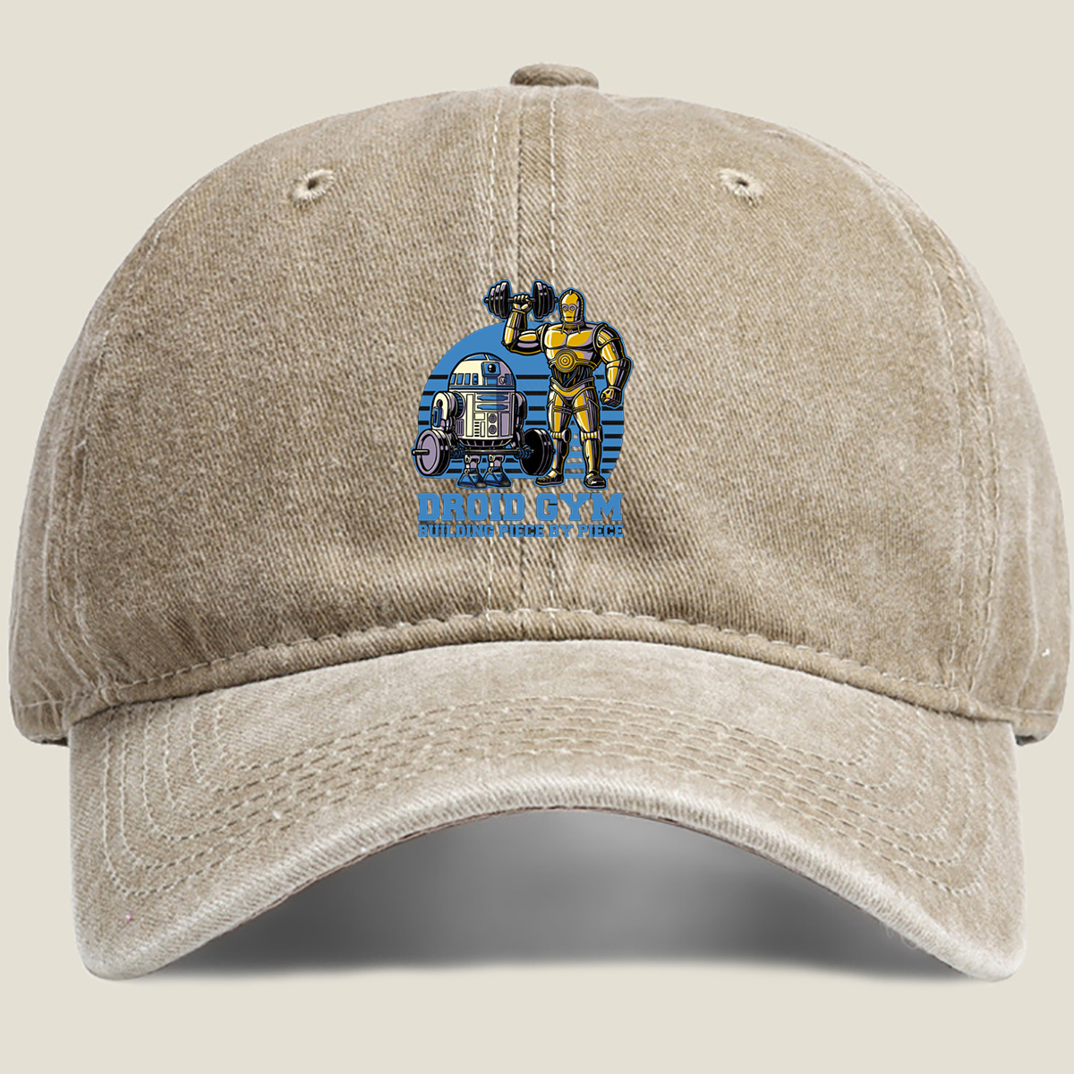 Droid Gym: R2-D2 and C-3PO Workout - Washed Denim - Baseball Cap