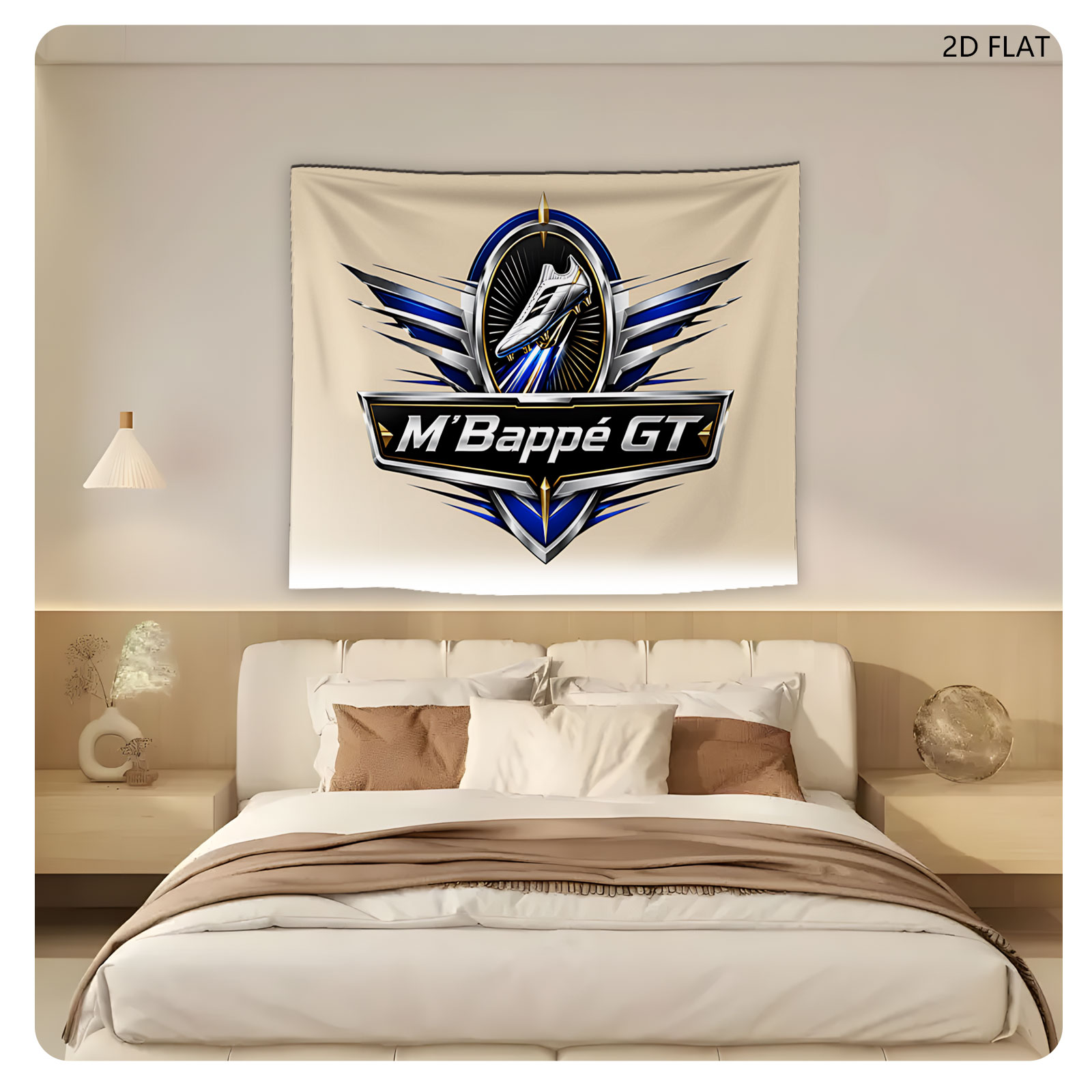 M'Bappe GT Football Shoe Brand Logo - Tapestry