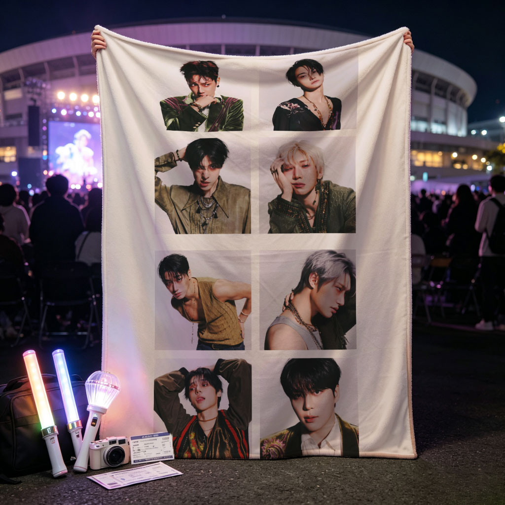 Stray Kids Individual Portraits in Stylish Fashion Shoot - Blankets