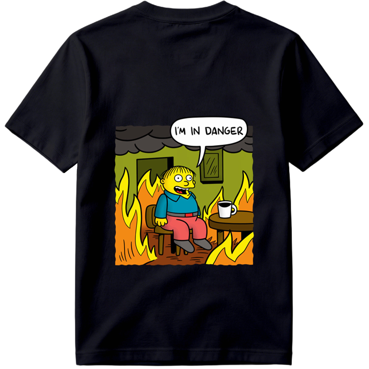 Simpsons Character in Burning Room - Tee