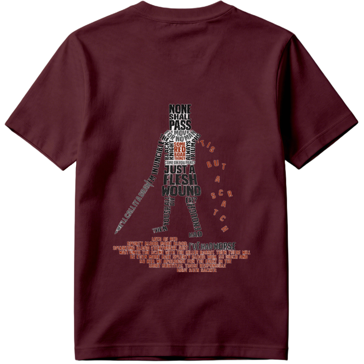 Monty Python and the Holy Grail - Knight's Quote Art - Tee