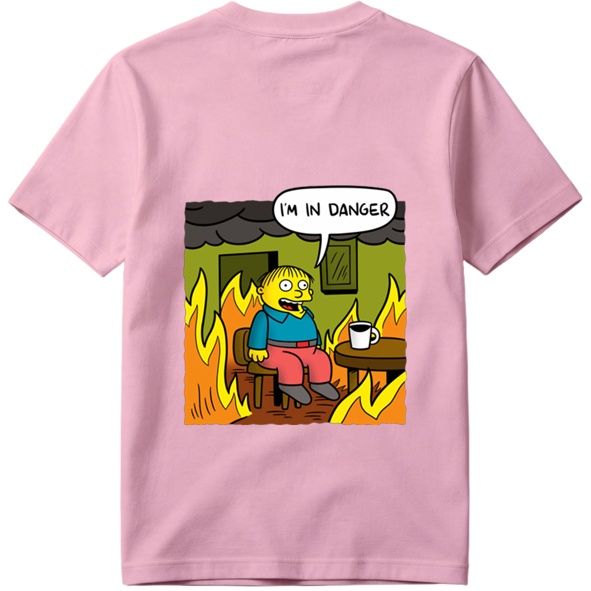 Simpsons Character in Burning Room - Tee
