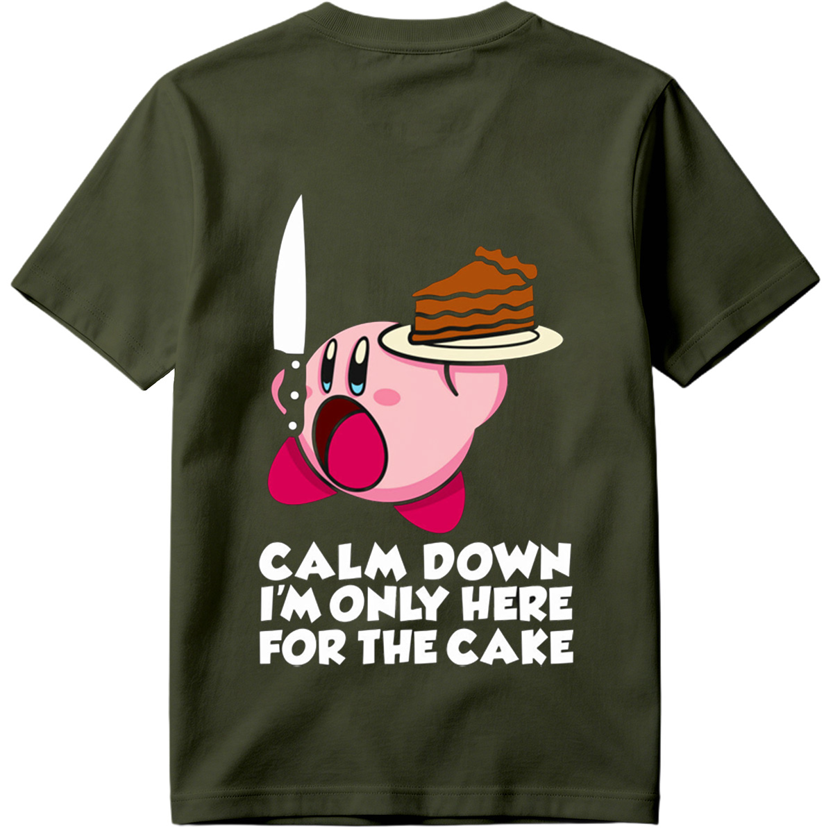 Kirby Cake Knife Humor - Tee