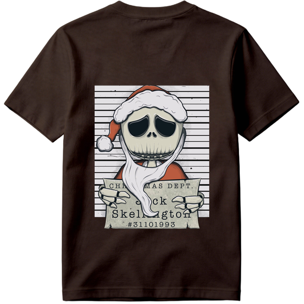 Jack Skellington Christmas Dept Mugshot - Tee