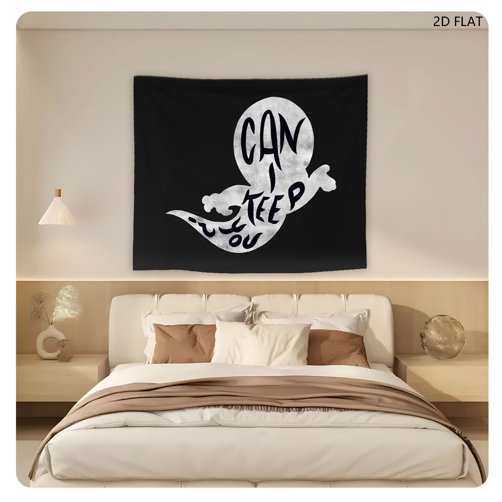 Can I Keep You - Ghostly Typography Art - Tapestry