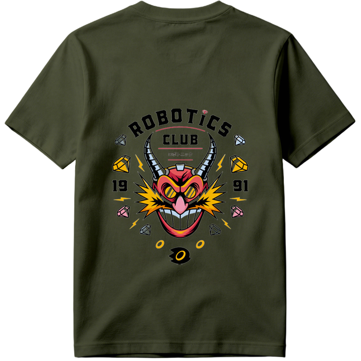 Robotics Club - Devil Robot Character Design - Tee