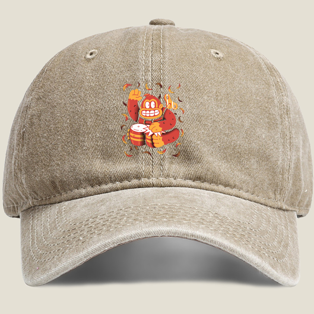 Donkey Kong: Banana Bash - Washed Denim - Baseball Cap