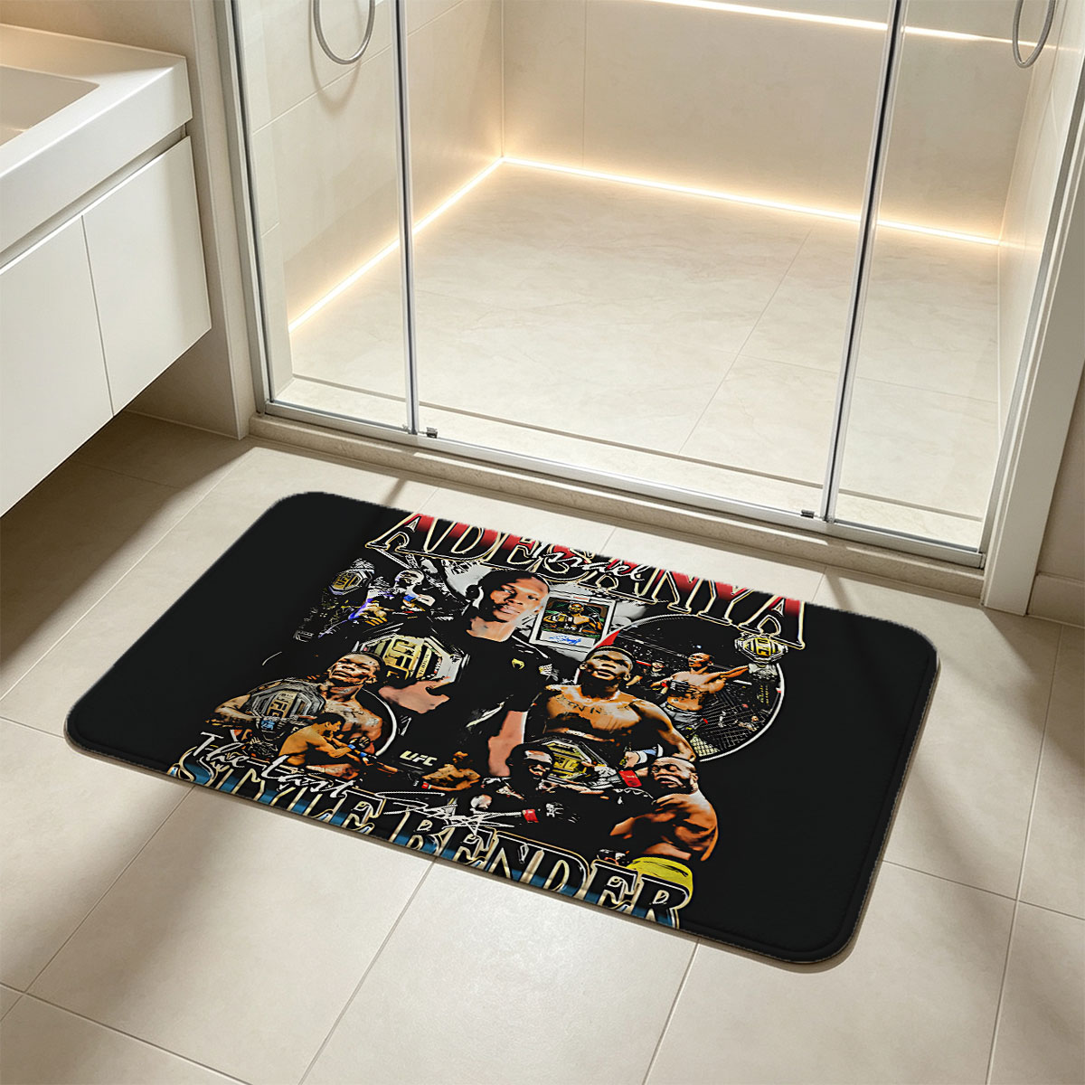 Israel Adesanya: The Last Style Bender UFC Champion - Flannel floor mat