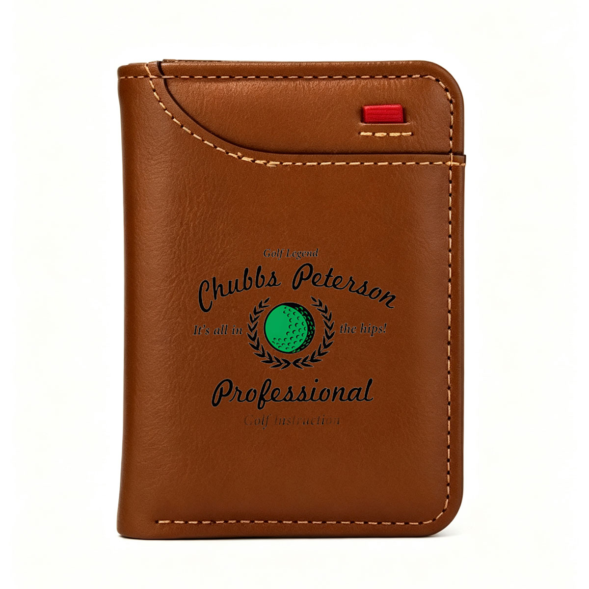 Chubbs Peterson Golf Legend Professional Instructor - Vertical Style Wallet
