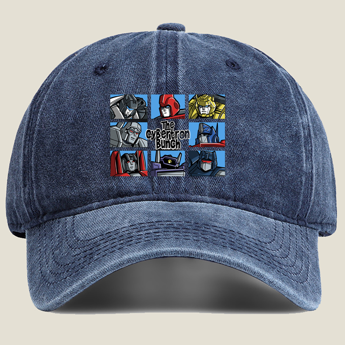 The Cybertron Bunch: Transformers Characters - Washed Denim - Baseball Cap
