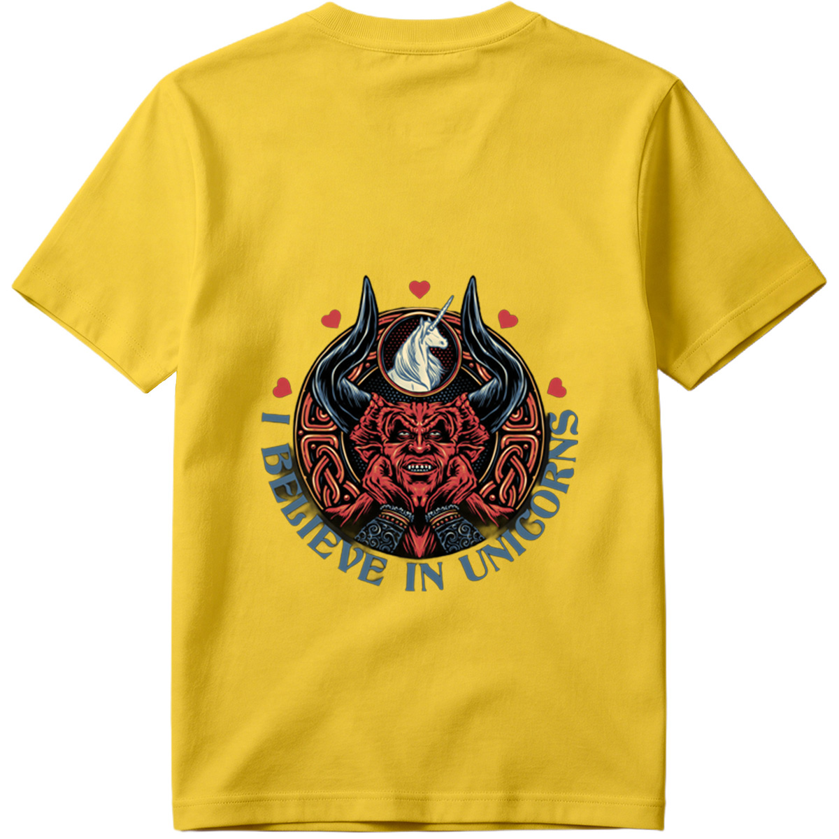 I Believe in Unicorns - Devil and Unicorn Design - Tee