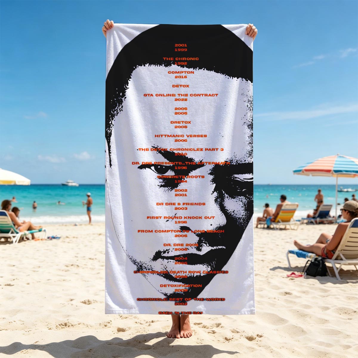 Dr. Dre: Chronological Discography Timeline 1996-2023 - Beach towels