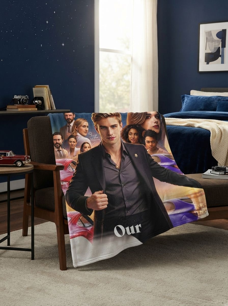 Custom Photo Face Flannel Throw Blanket Personalized Picture Collage Fleece Bed Throw Anti-Pilling Cozy Gift for Family