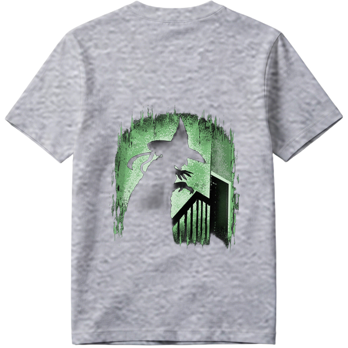 Witch Silhouette in Green Glow - Tee